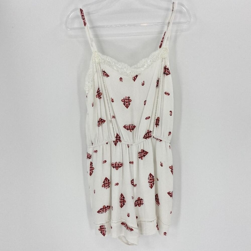 SKIES ARE BLUE Romper Lightweight Sleeveless Summer Boho Outfit Women's LARGE